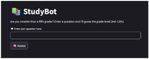 Studybot Screenshot